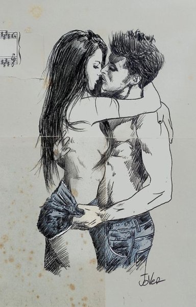 Страсть рисунок карандашом