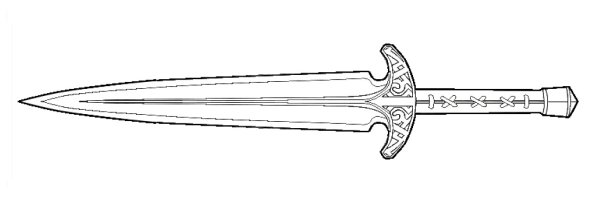 Стальной кинжал скайрим чертеж