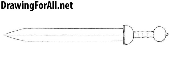 Римский меч Гладиус чертеж