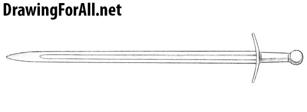 Чертеж средневекового меча