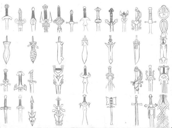 Стилизованная рукоятка меча