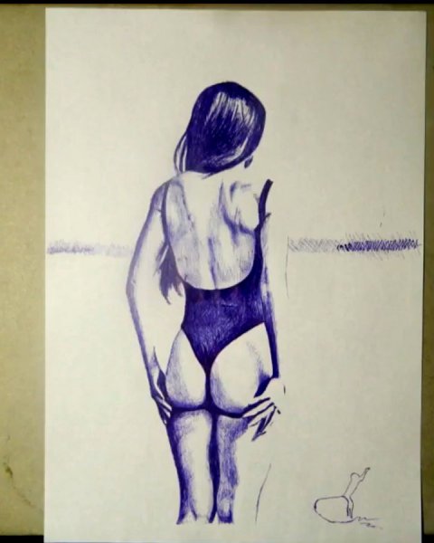 Рисунки на тело ручкой