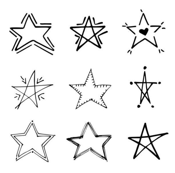 Звездочка схематичная