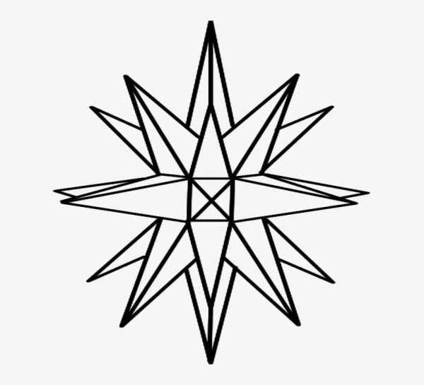 Раскраска Кристалл звезда