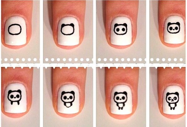 Несложные рисунки на ногтях пошагово