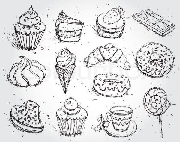 Сладости рисунок