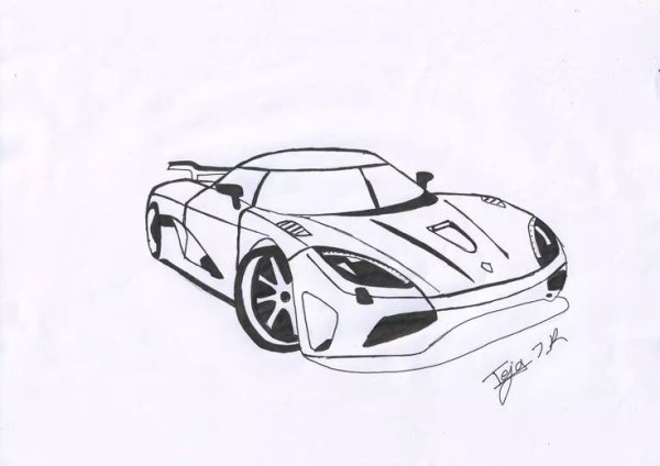 Koenigsegg Agera раскраска