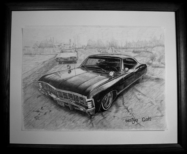 Ч Б рисунки авто в движении красивые