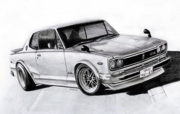 Мерседес-Бенц АМГ карандашом