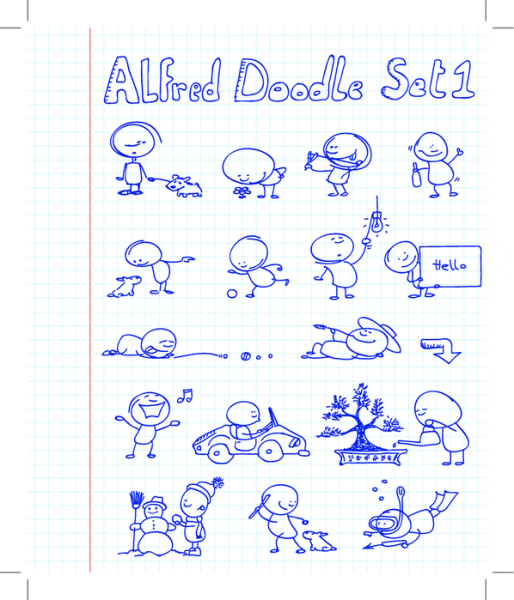 Человечки в тетради