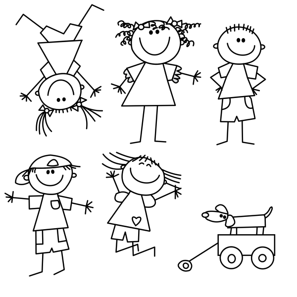 Человечек рисунок