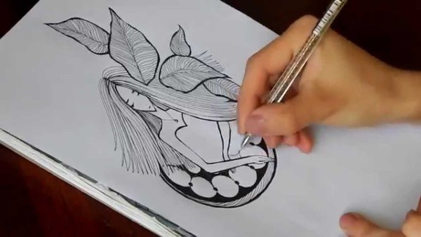 Уроки рисования ручкой