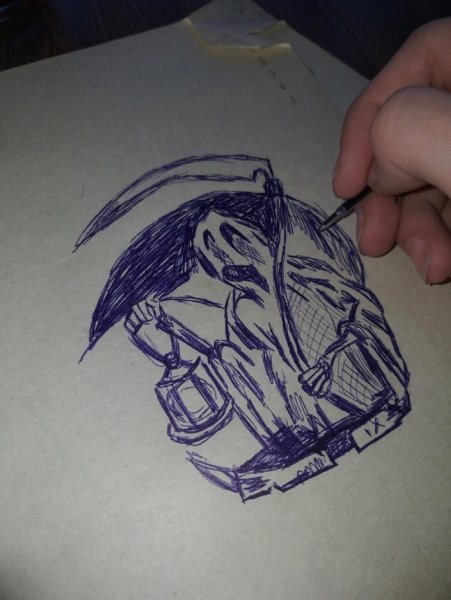 Рисунки карандашом смерть