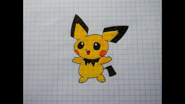 Раскраска Нинтендо Pikachu