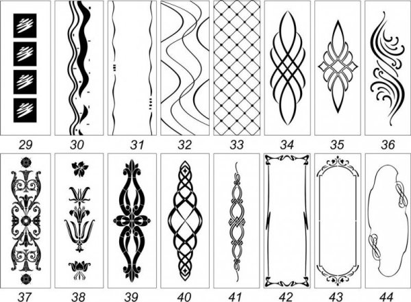 Узоры по дереву гравером