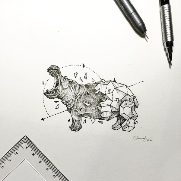 Kerby Rosanes геометрические животные