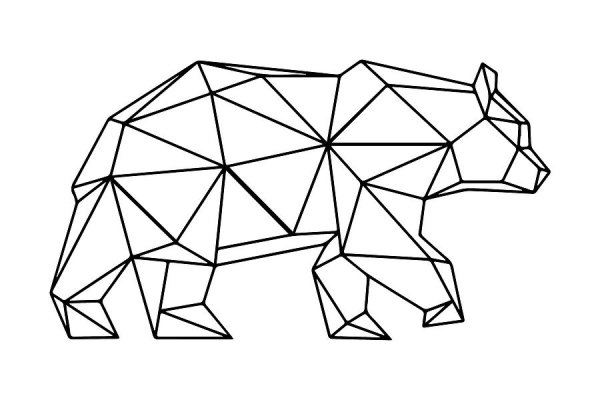 Животные геометрическими фигурами