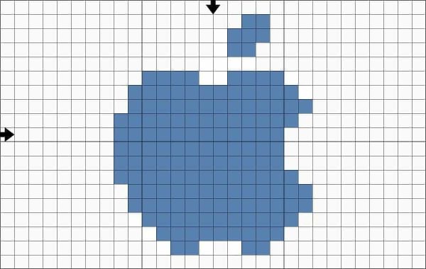 Лёгкие рисунки по клетком