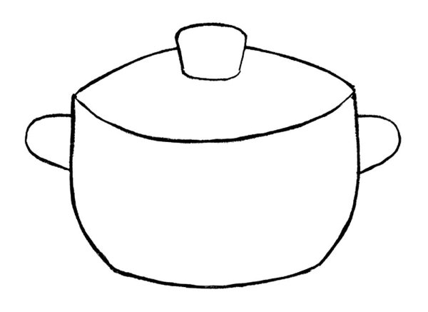 Кастрюля контур