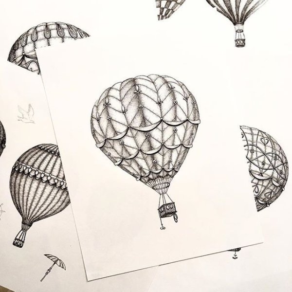 Воздушный шар эскиз