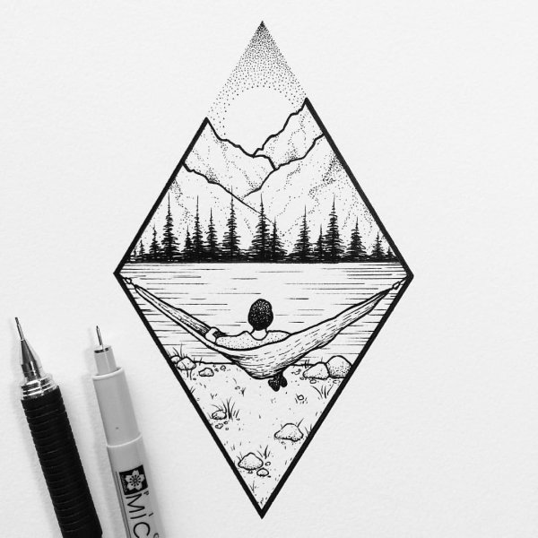 Рисунки в стиле Минимализм