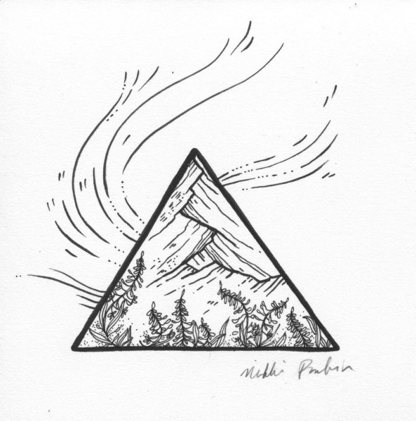 Треугольник карандашом