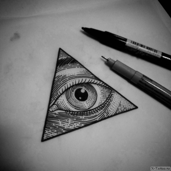 Глаз тату эскиз