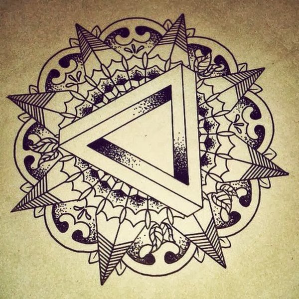 Тату треугольник дотворк