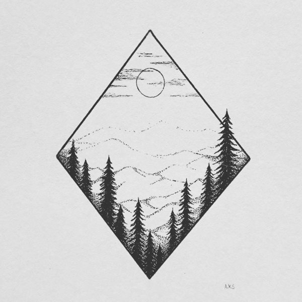 Тату эскизы треугольник