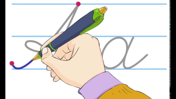 Рука пишет мульт