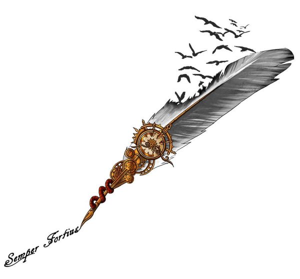 Посох с перьями