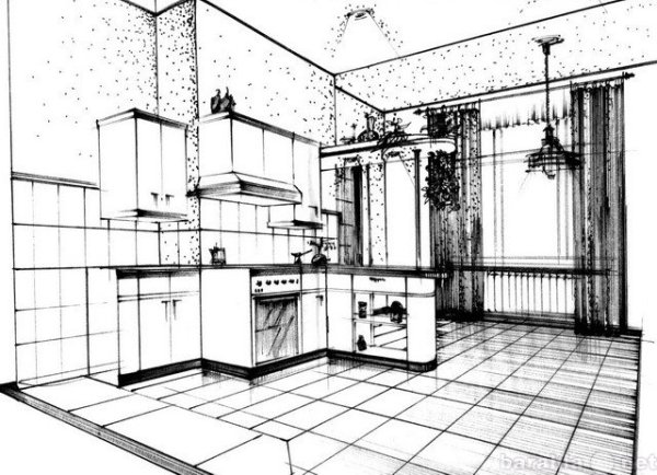 Кухня в графике