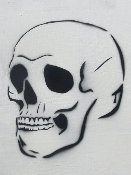Череп трафарет