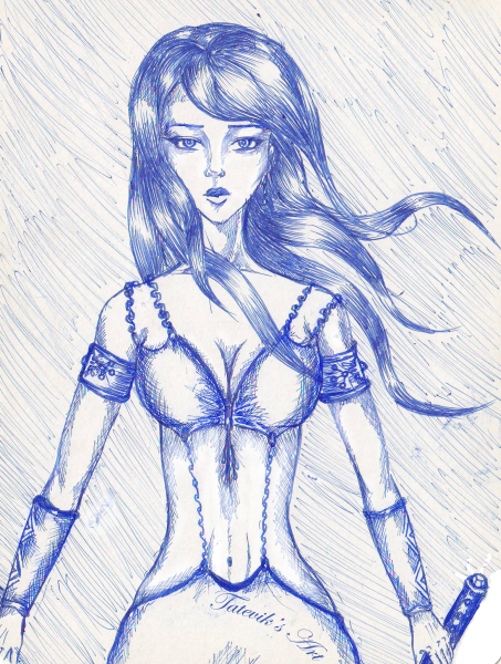 Эротические рисунки шариковой ручкой