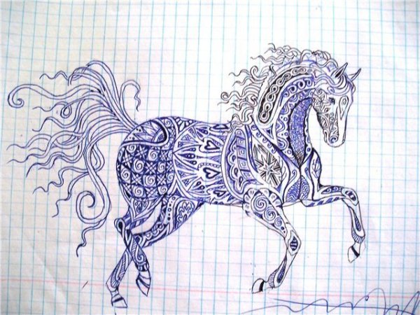 Рисунок ручкой легкий