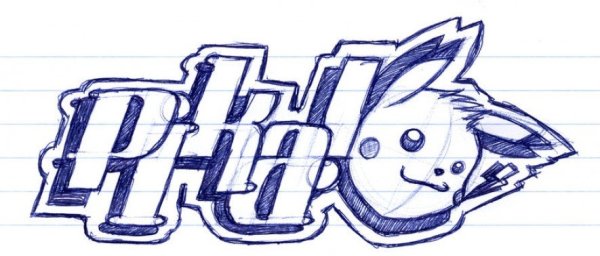 Легкие граффити карандашом