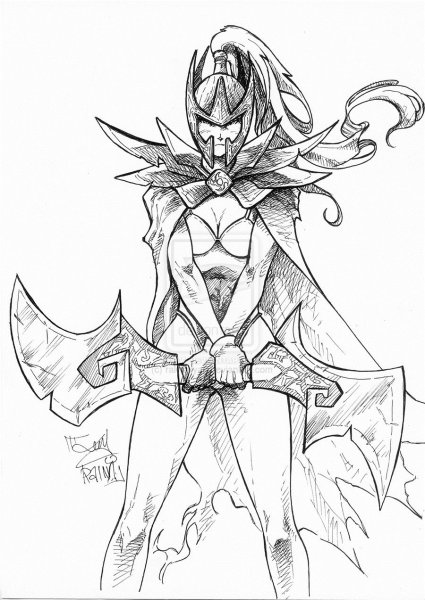 Фантом рисунок ассасин дота