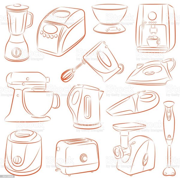 Бытовая техника фон вектор