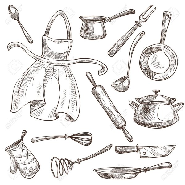 Кухонные приборы скетч