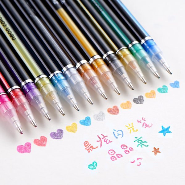 Рисунки блестящими ручками лёгкие