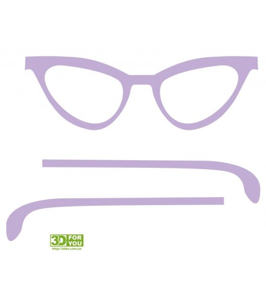 Очки трафарет для 3d ручки