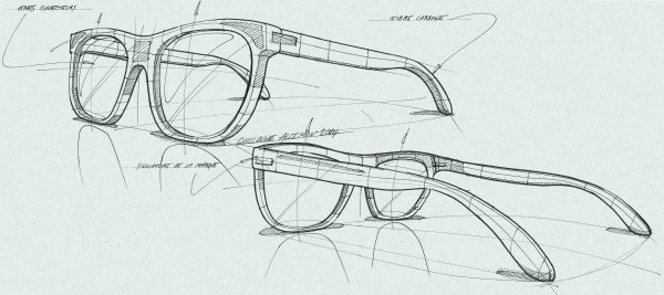 Очки набросок