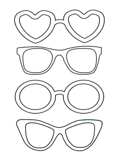 Очки трафарет