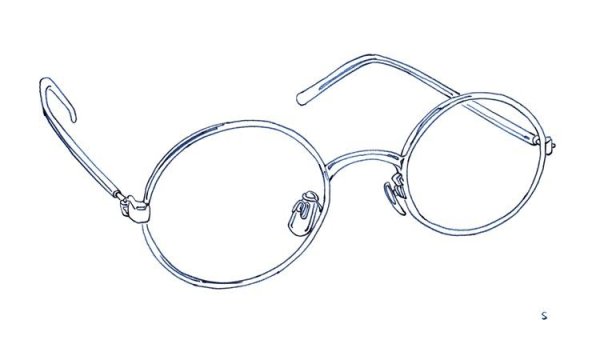 Очки карандашом