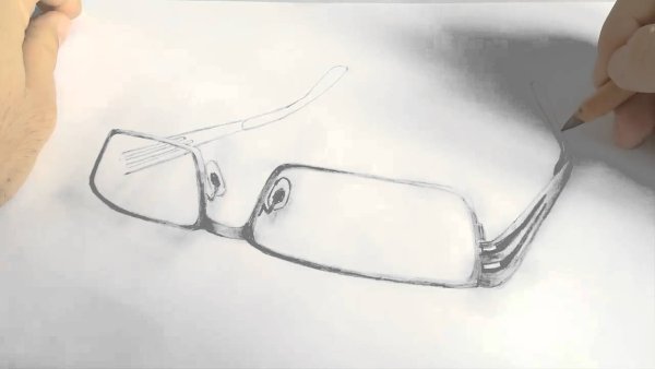 Оправа на бумаге карандашом