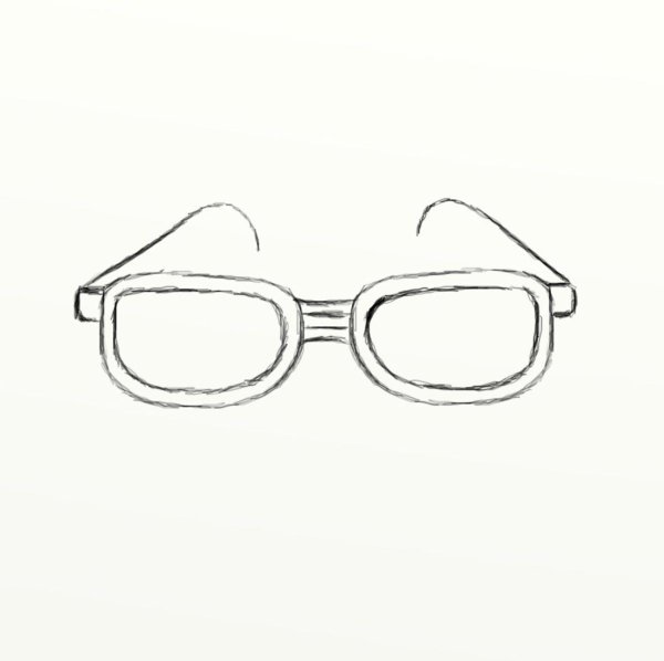 Очки для срисовки карандашом