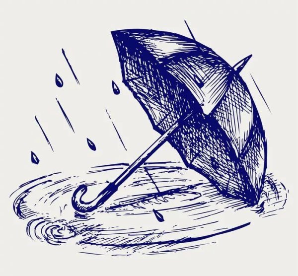 Пейзаж штрихами