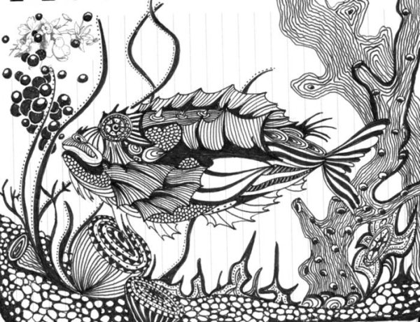 Рыба декоративная Графика