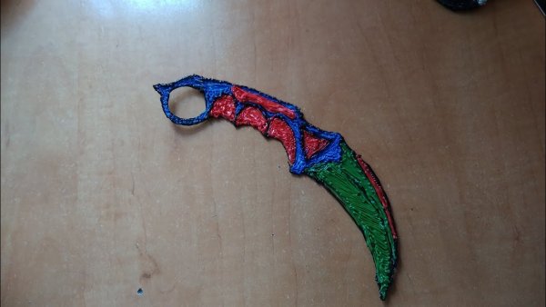 Ножи КС го керамбит 3d ручка