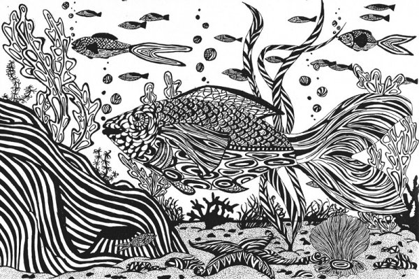 Морское дно в графике